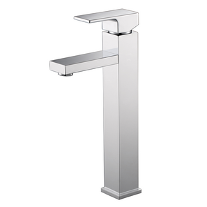 Square Brass Single Handle Wash Basin Faucet