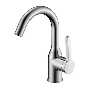 Single Handle Brass Chrome Mixer Bathroom Faucet Wash Basin Tap