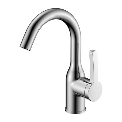 Single Handle Brass Chrome Mixer Bathroom Faucet Wash Basin Tap