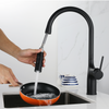 Modern Flexible Hose Silver Kitchen Sink Mixer Faucet