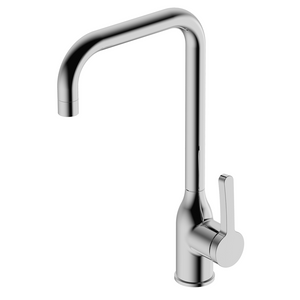 Silver Brass Single Hole Sink Standard Kitchen Mixer Faucet
